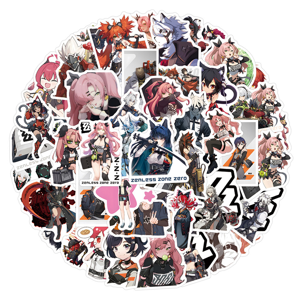 

10/30/60pcs Zenless Zone Zero Cartoon Game Stickers Anime Graffiti Decals Toy Phone Luggage Notebook Cool Billy the Kid Sticker