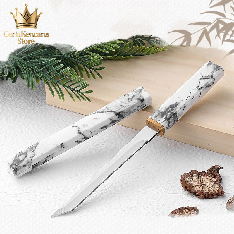 Pisau Katana Unik Bermotif Pisau Dapur Pisau Koki Pisau Jepang Tajam Koleksi