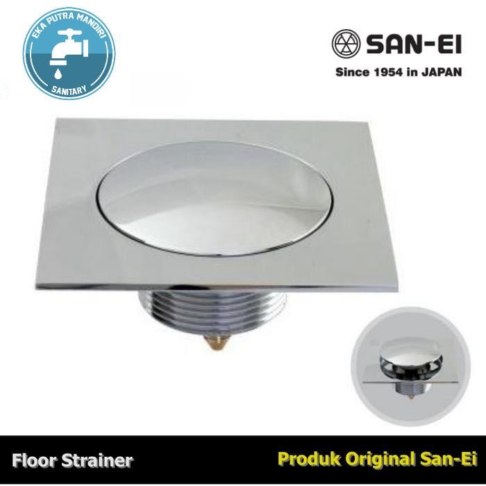 San-Ei Floor Drain Pop up HN905 | Saringan Got Kamar Mandi Sanei HN 905 - Tekan atau Injak