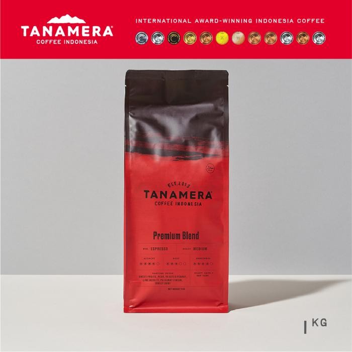 

TANAMERA COFFEE – Premium Blend - 1kg, Whole Beans