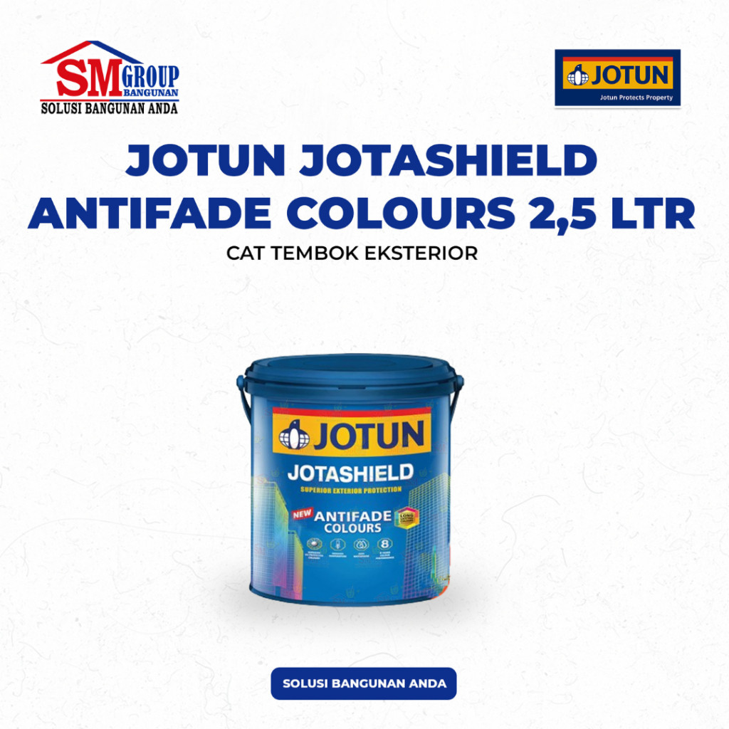 Cat Tembok Eksterior Jotun Jotashield Antifade Colours 2,5 Liter (3 KG)