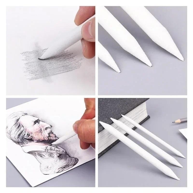 

6pcs/set Of Mixed Stump Incense Sticks Tortillas Sketch Art Drawing Pen Tool School Utensils