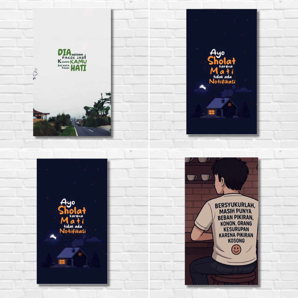 Poster Quotes Lucu Humor – Dekorasi Dinding Minimalis