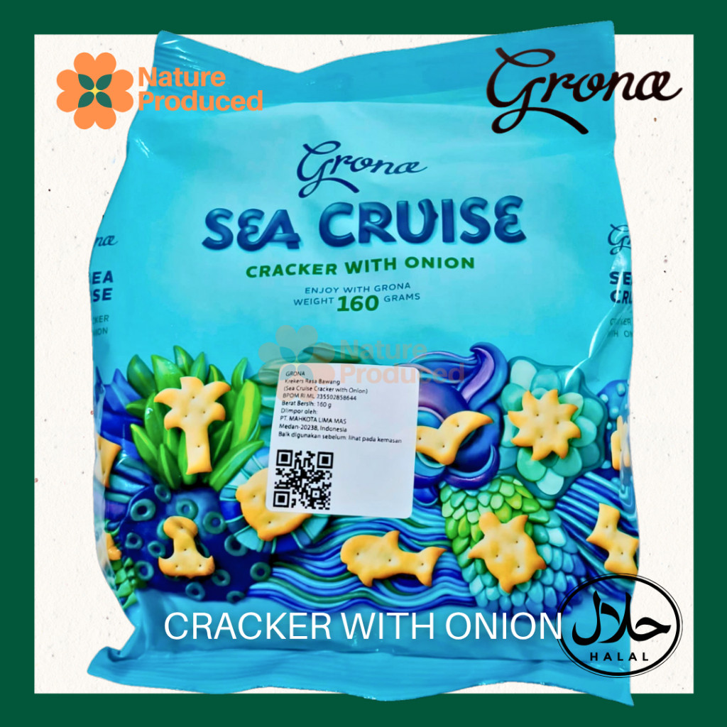 

[Grona] Sea Cruise Cracker with Onion - Biskuit Asin Renyah Rasa Bawang | Import Ukraina