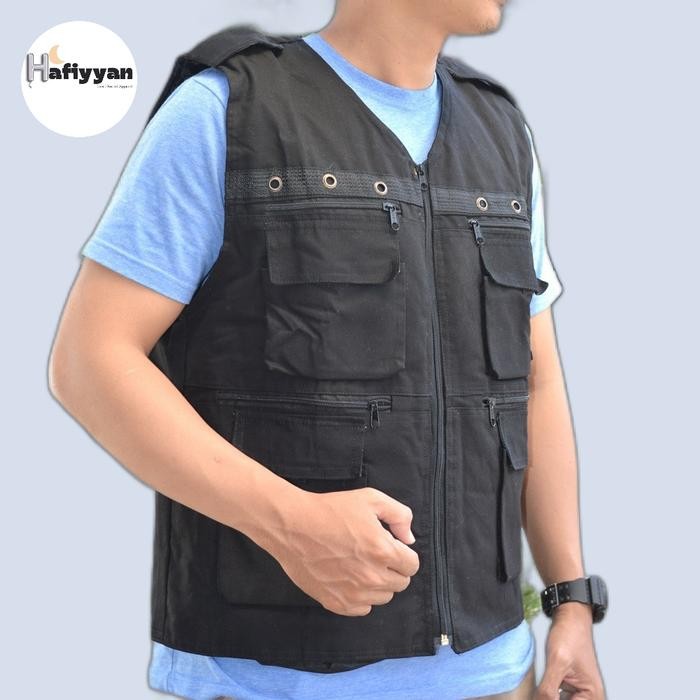 ROMPI SAFETY PROYEK ROMPI PROYEK ROMPI KERJA ROMPI LAPANGAN ROMPI PRIA - Hitam, XXL