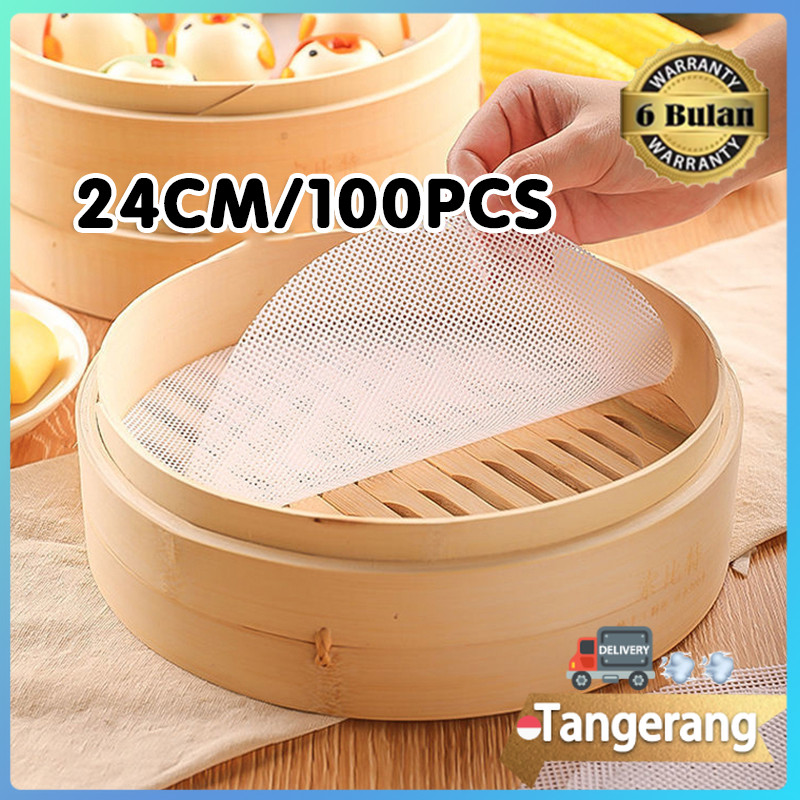 10pcs Alas Kukusan Silikon / Alas Kukusan Anti Lengket /Alas Kukusan Kue Basah 20/22/24cm