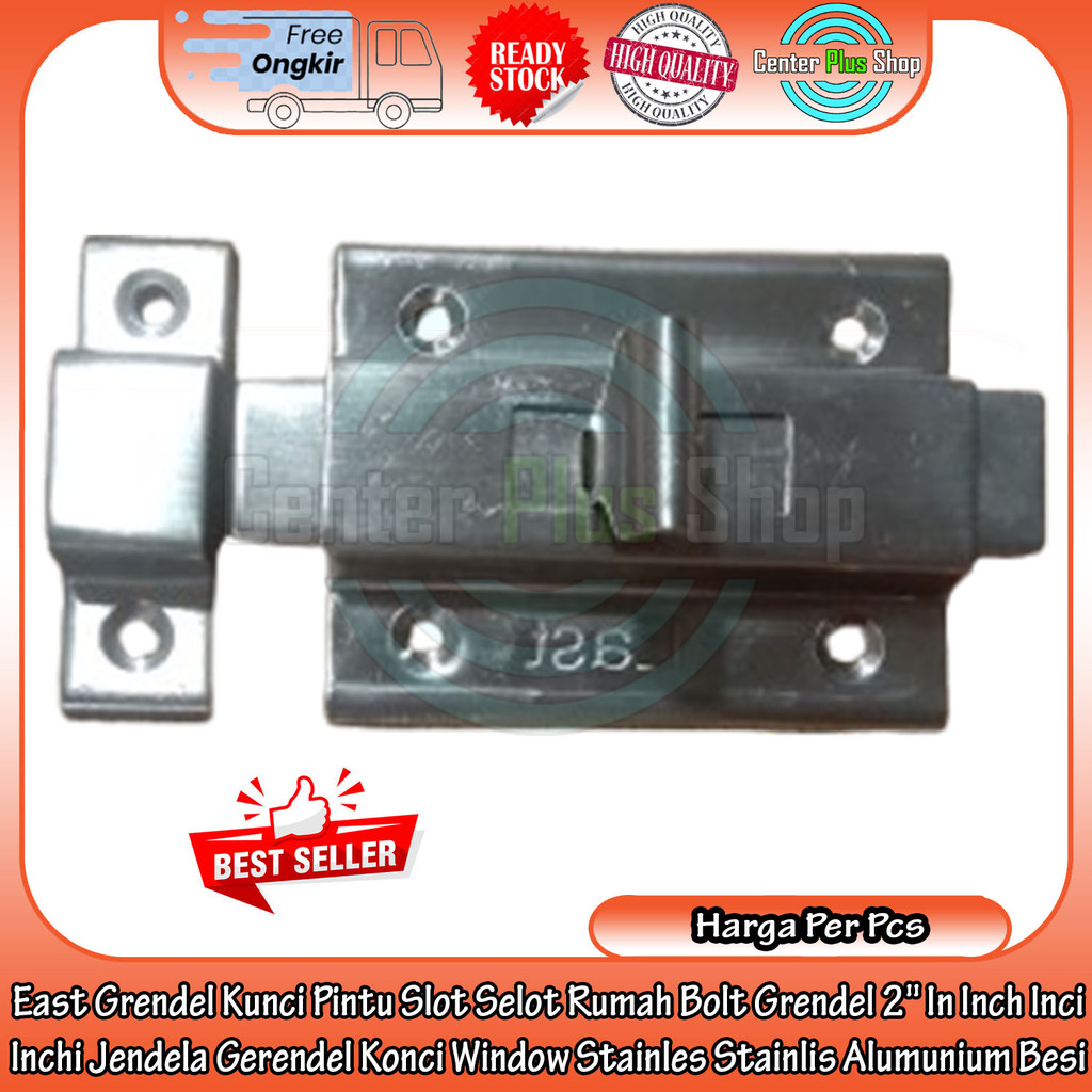 East Grendel Kunci Slot Pintu Jendela 2" In Inch Inci Inchi Selot Rumah Bolt Gerendel Konci Window A