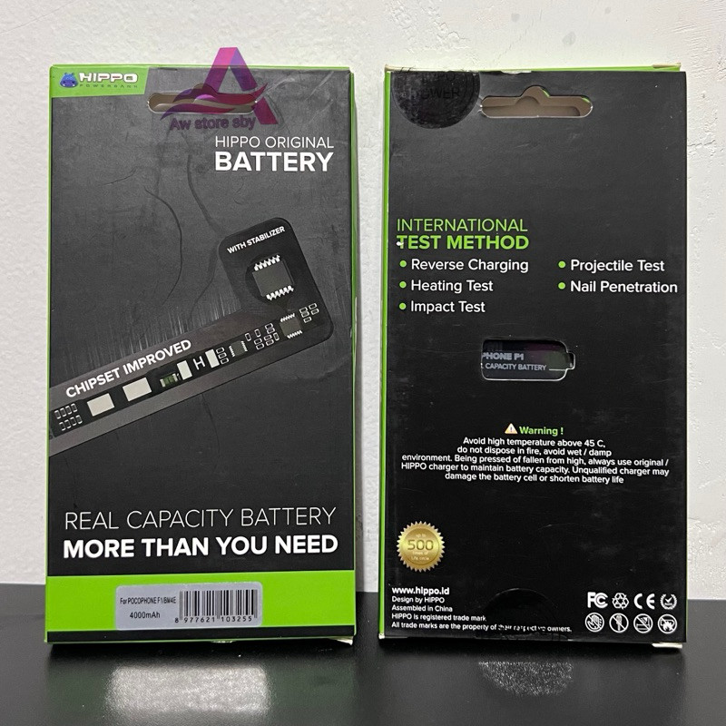 HIPPO BATERAI POCO F1 PREMIUM QUALITY 4000mAh BM4E DOUBLE LITHIUM ORIGINAL BATTERY/ BATRAI XIAOMI PO