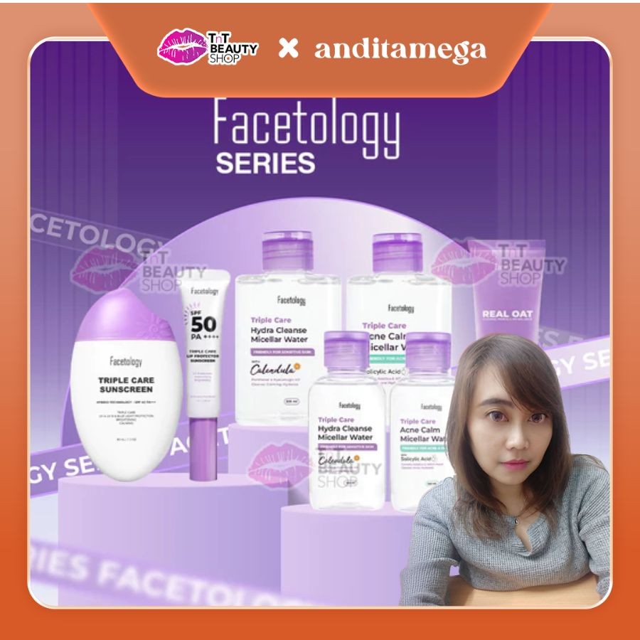 Anditamega - Facetology Series | Facetology Sunscreen Micellar Water FaceCleanser Lip Sunscreen | Tn