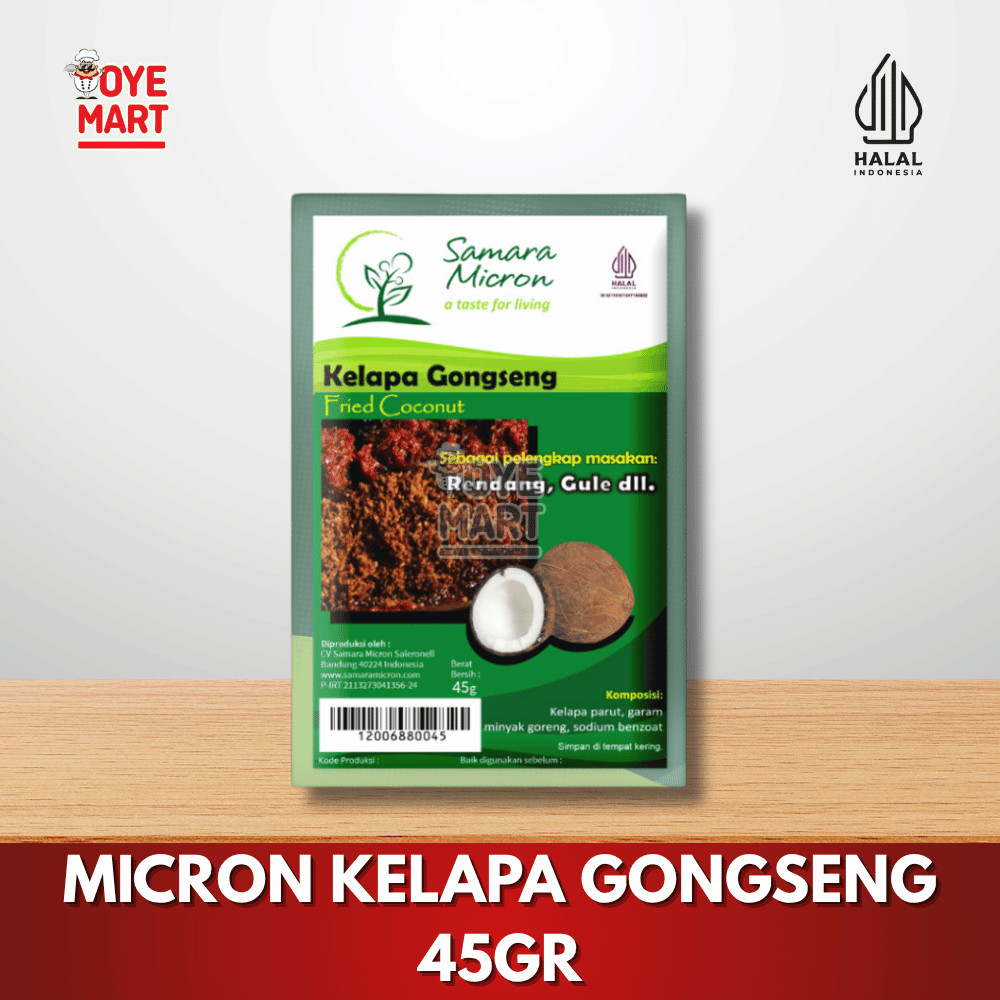 

MICRON KELAPA GONGSENG 45GR/BUMBU INSTAN