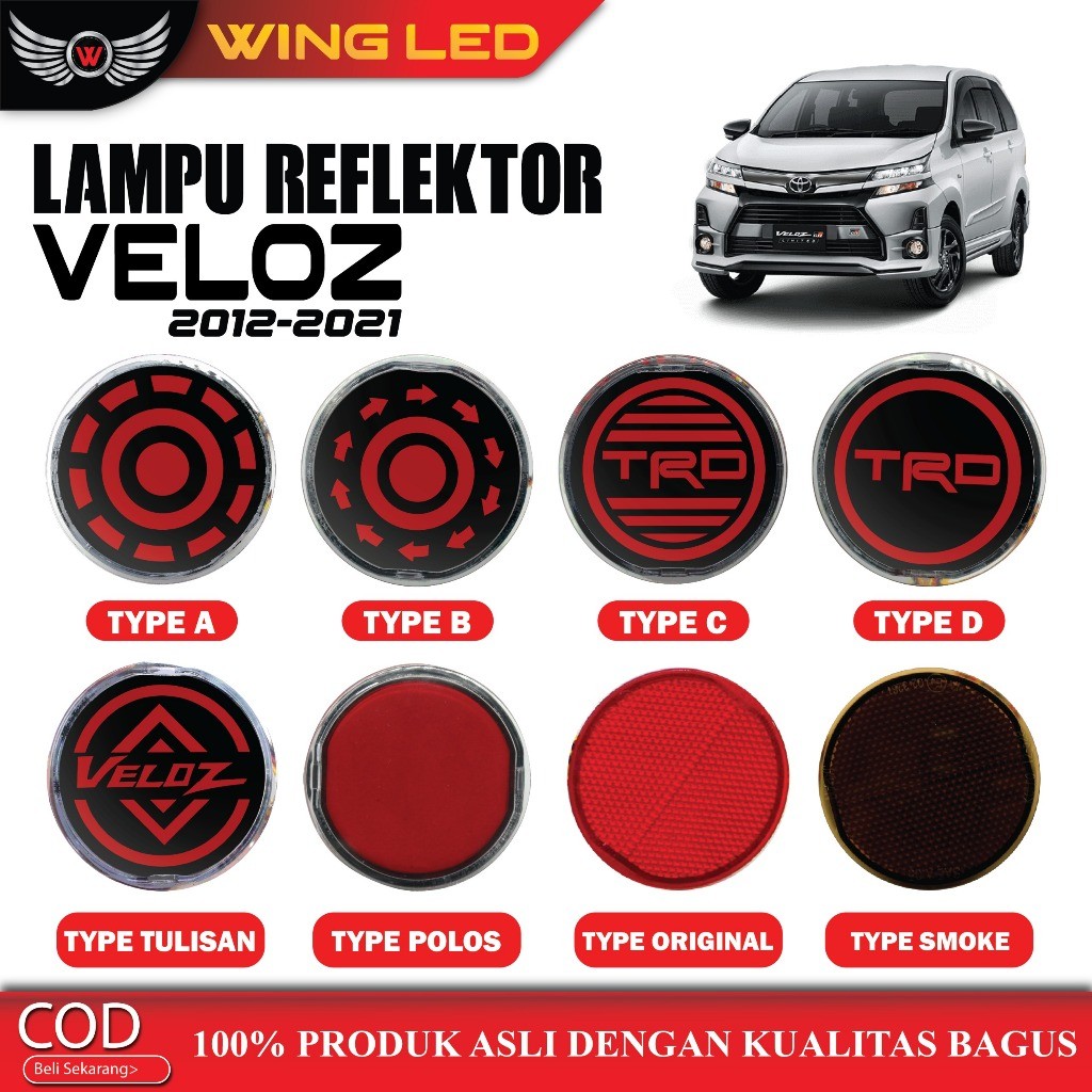 Lampu Reflektor Belakang All New Avanza Veloz 2012-2021
