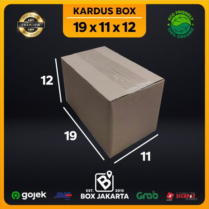 

KARDUS BOX uk 19x11x12 CM Kotak Packaging Corrugated SHEET POLOS