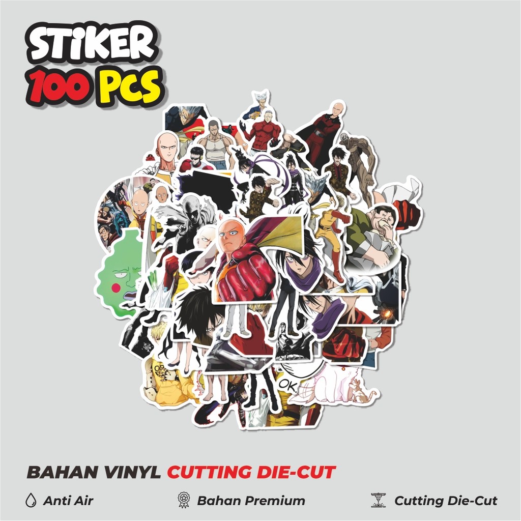 

Terbaru! 50 pcs Stiker Anime One Punch Man Dekorasi Lucu Kreatif untuk Notebook, Skateboard, HP
