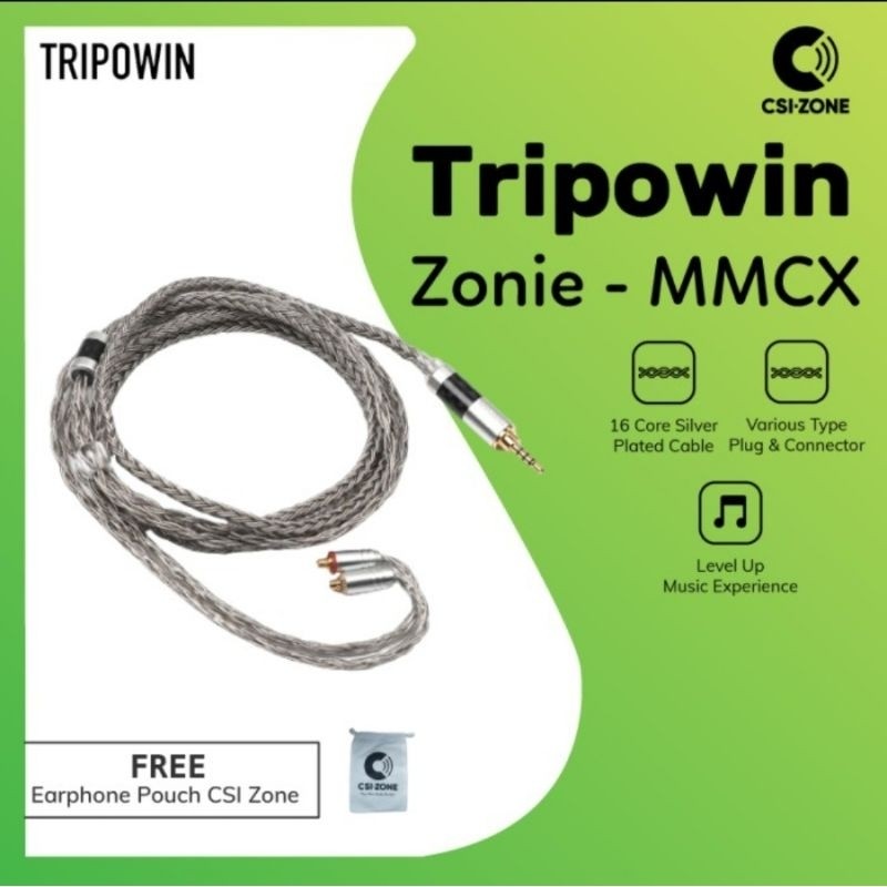 Tripowin Zonie 16 Core Upgraded Silver Plated Cable - MMCX