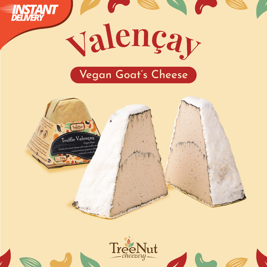 

Keju Vegan Valençay ala Goat’s Cheese Creamy - Kirim Instan (Bali) | TreeNut Cheezery