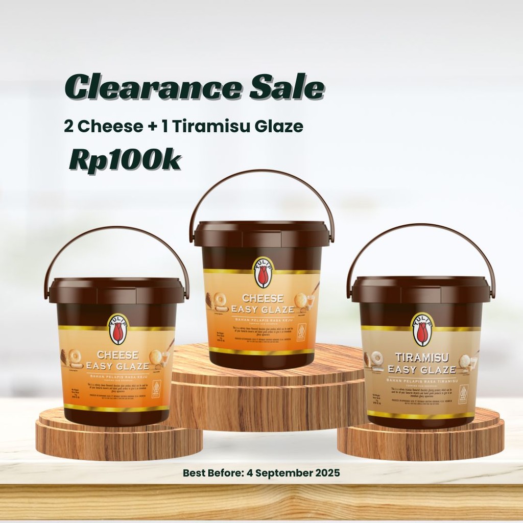 

Bundle Cheese Glaze 2pcs + Tiramisu Glaze 1pcs