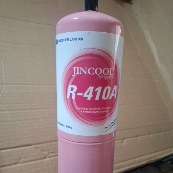 LIQUIT ISI ULANG FREON PORTABLE Freon R410A Jincool Sinochem 800gram Kaleng Ac Kulkas Ac rumah