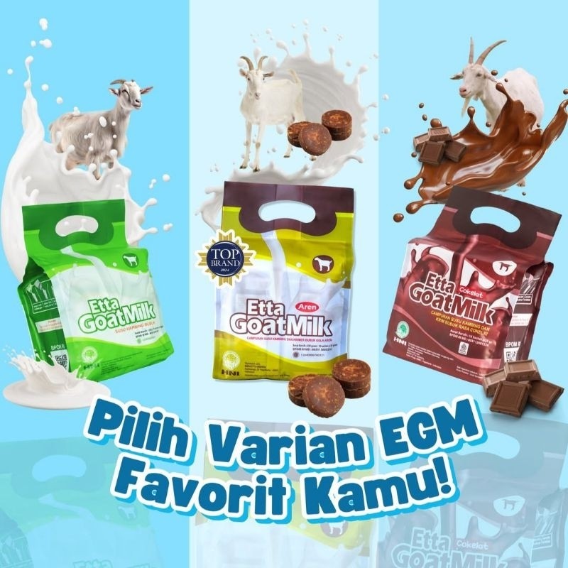 

EGM Susu Kambing Bubuk - Etta Goat Milk - Susu Kambing Etawa Rasa Coklat Dan Gula Aren - Susu Herbal