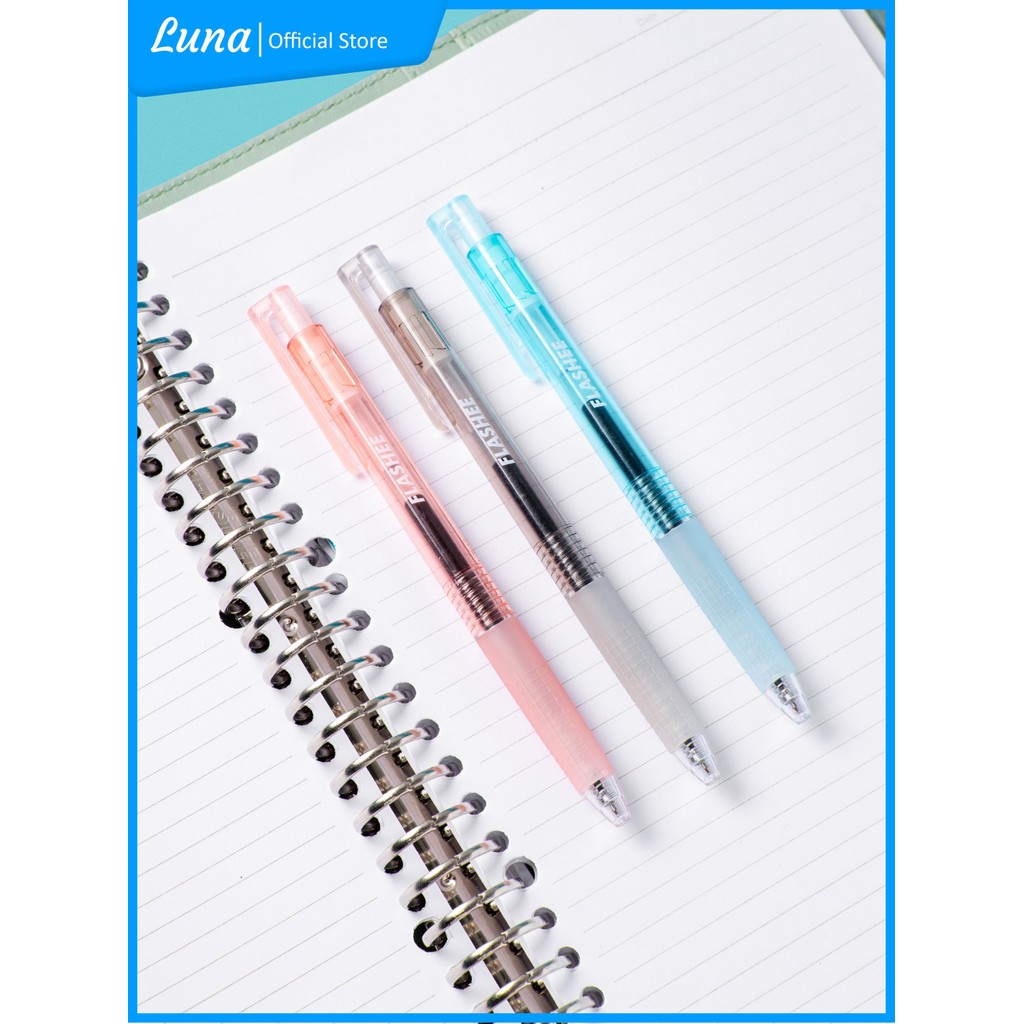 

Luna Pulpen Gel Zara Pena Gel Warna Transparan 0.5mm Tinta Halus Desain Stylish