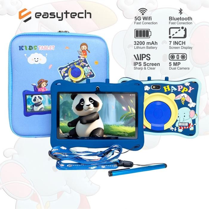 MUMPUNG PROMO Tablet Edukasi Anak Easytech E-13 Dengan Kemasan Tas / Tablet Android Untuk Belajar An