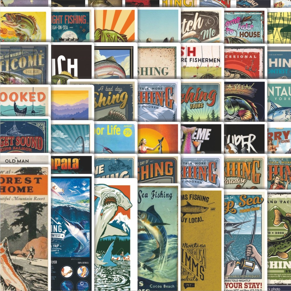 

Stiker Cutting Pack Stiker Fishing Nature Yarn [Benang Alam Memancing] Isi 100Pcs Series Aesthetic Lucu Keren Untuk Koper Bahan Vynil