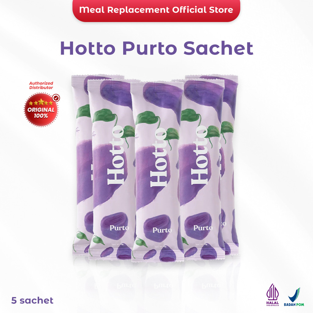 

Hotto Purto 1 POUCH Hotto Purto Multigrain with Purple Potato (16 Sachet) Makanan pengganti Halal