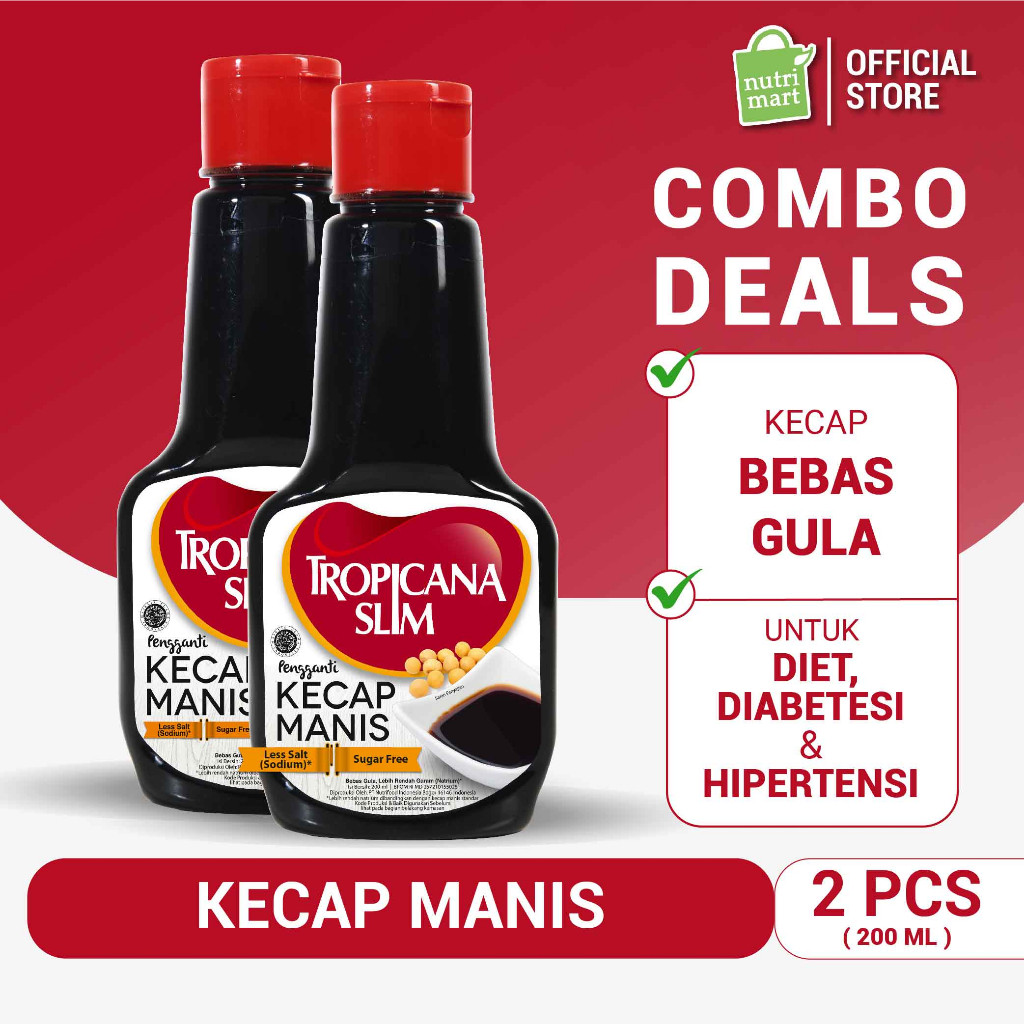 

Twin Pack - Tropicana Slim Kecap Manis 200ml - Bantu Dukung Hidup Sehat