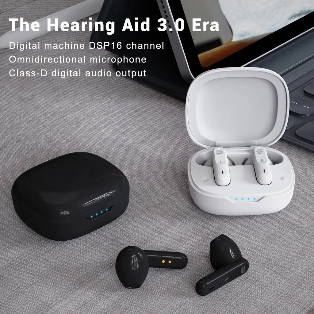 Alat bantu dengar Kanan Kiri Hearing Aid Hearing Amplifier EN-A18 Rechargeable (sepasang)