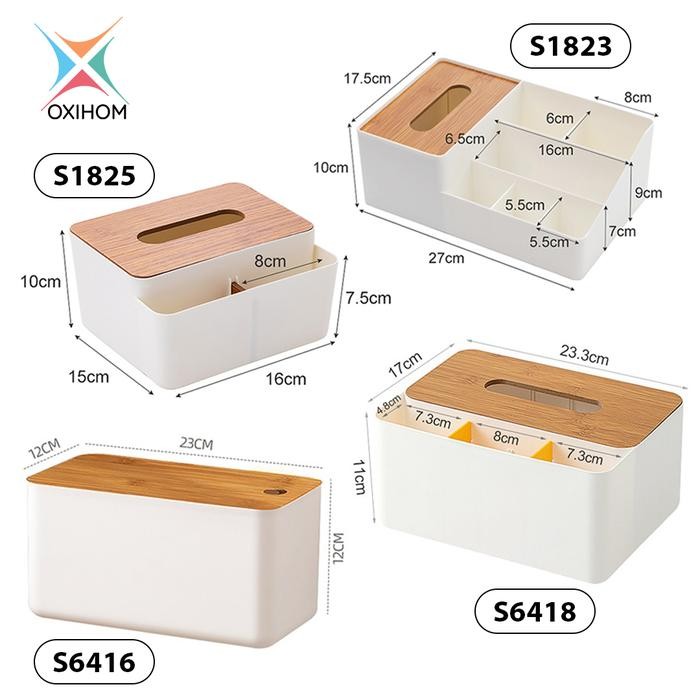 

Promo Oxihom Tempat Tisu Rak Kosmetik Rak Make Up Stationary Rak Dapur Kotak Tissue Kayu Plastik Penyimpanan - S1823MKU Besar Terlaris