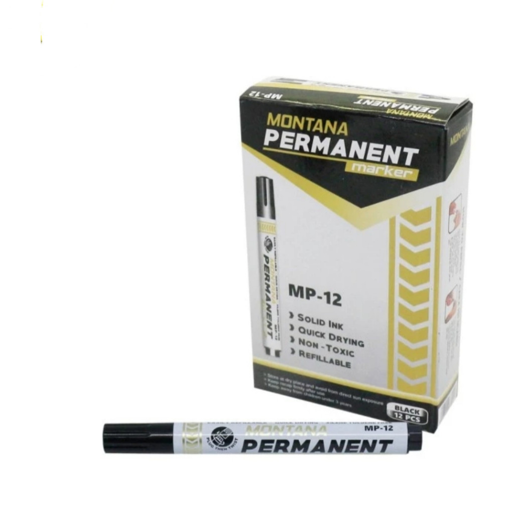 

KKL Spidol Permanen maker Montana MP-12 / PER BOX isi 12 pcs - Hitam