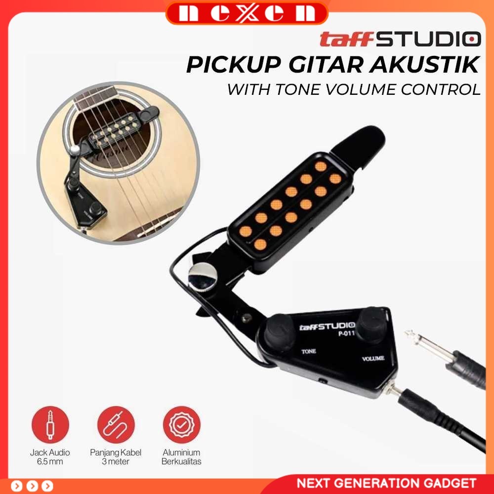 Pickup Gitar Akustik With Tone Volume Control - P-011