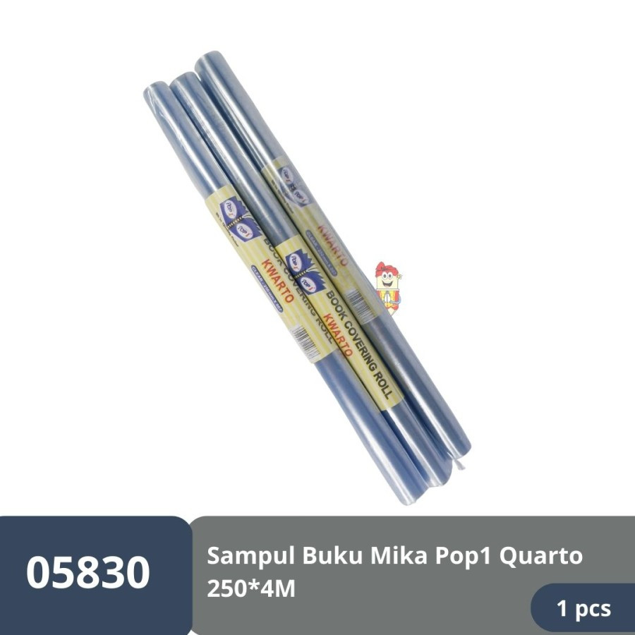 

Plastik sampul buku / plastik mika POP1 Quarto Kwarto / ​ 250 x 4m