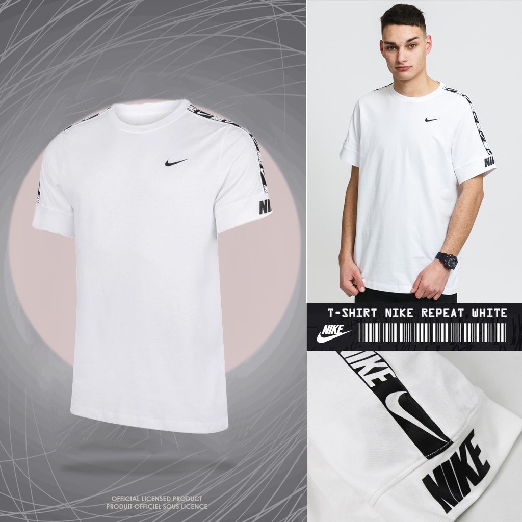 GADINGKU_  TeesNIKE Repeat White | Kaos Pria Lengan Pendek Grade Original | TShirt Premium | Baju Di
