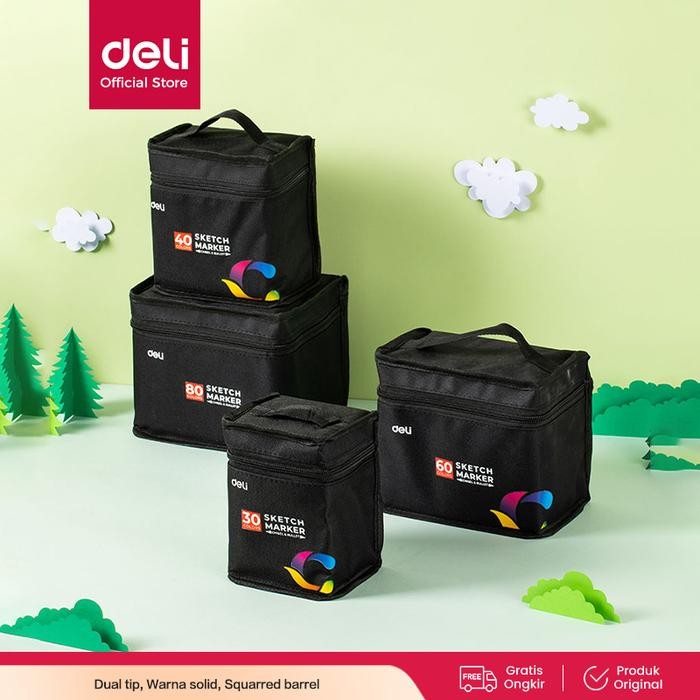 

Promo Dei Sketch Marker 2 Tip E70806 - Spido Mewarnai Dua Tip, Tinta Cepat Kering & Tahan ama, Idea untuk Sketsa, Iustrasi, & Desain - 40 Warna