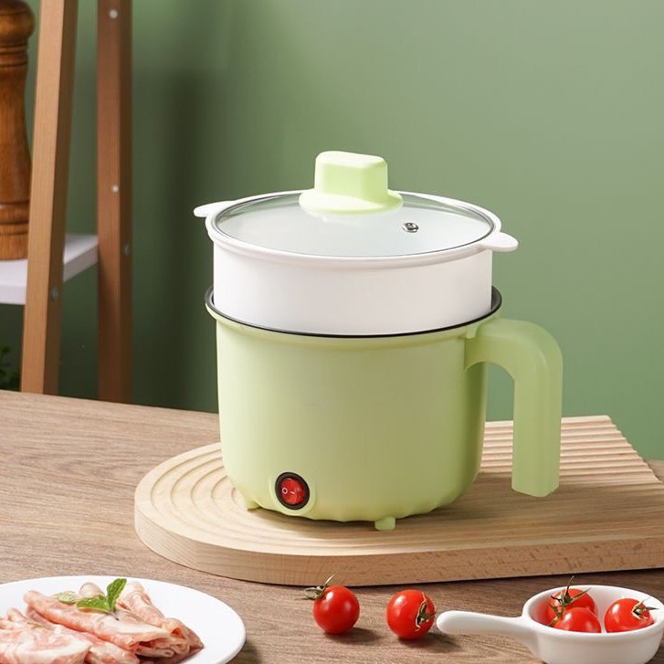 Panci Listrik Wajan Listrik (Dua Dalam Satu) Kompor Listrik Multifungsi 2L Kompor Listrik Kecil