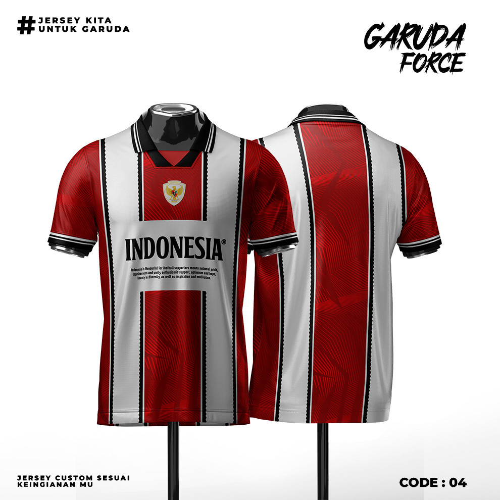 Jersey timnas indonesia vintage / jersey supporter timnas indonesia / jersey timnas retro / jersey f