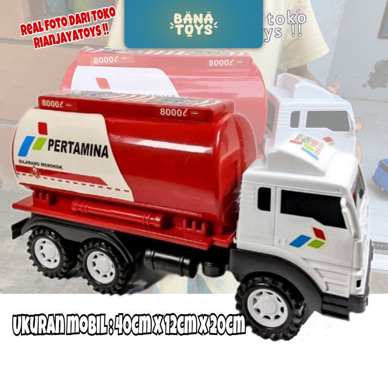 ( Bisa Cod ) BISA COD Mainan Truk Pertamina Besar - Truk Pertamina ST2060 SNI MURAH