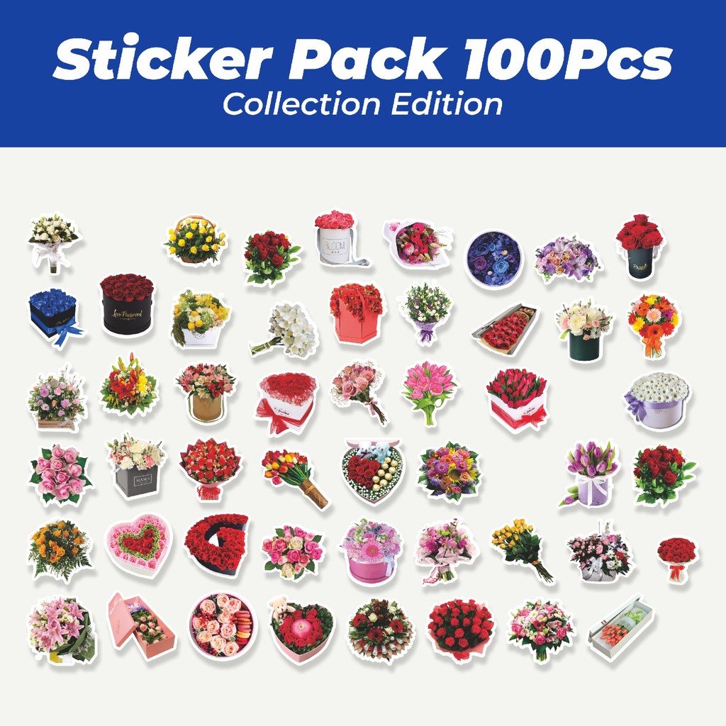 

Hot Stiker Flowers Bloom / Bunga Mekar Lucu Anti Air Stikers Berperekat Waterproof Sticker Decal Buat Motor Helm Buku Journal Koper Casing HP Laptop Botol Minum
