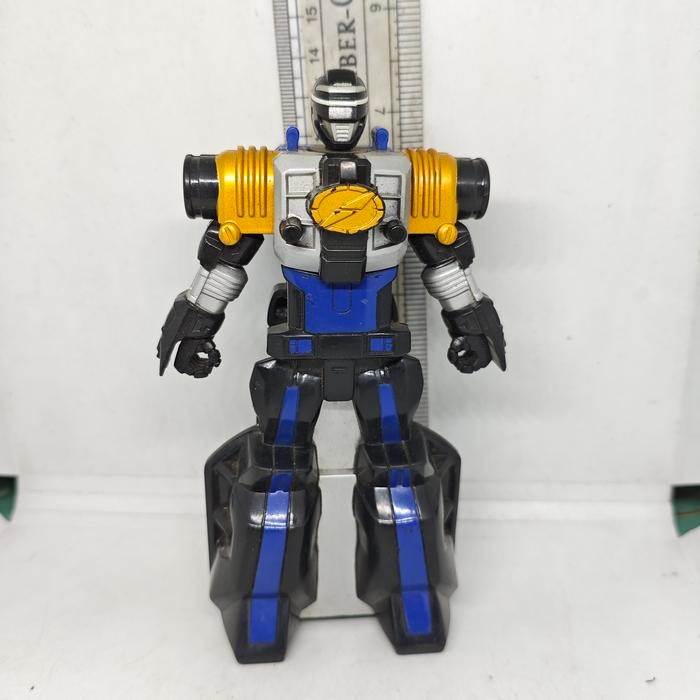 KYKY Action Figure Power 5.5' Rangers Operation Overdrive Triple Transforming Megazord Black Origina