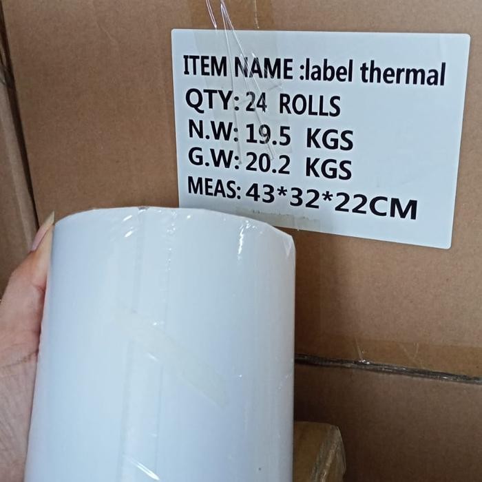 

TERLARIS! LABEL THERMAL 100X150MM 500PCS FULL - 300pcs