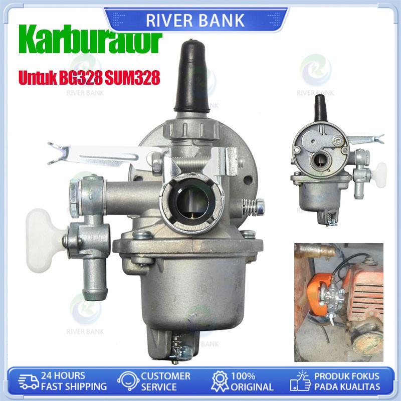 Karburator/Carburator/Karbu Mesin Potong Rumput 2 Tak Tipe 328 Rumput 318 328 338 Rumput Bg 328 NEW/