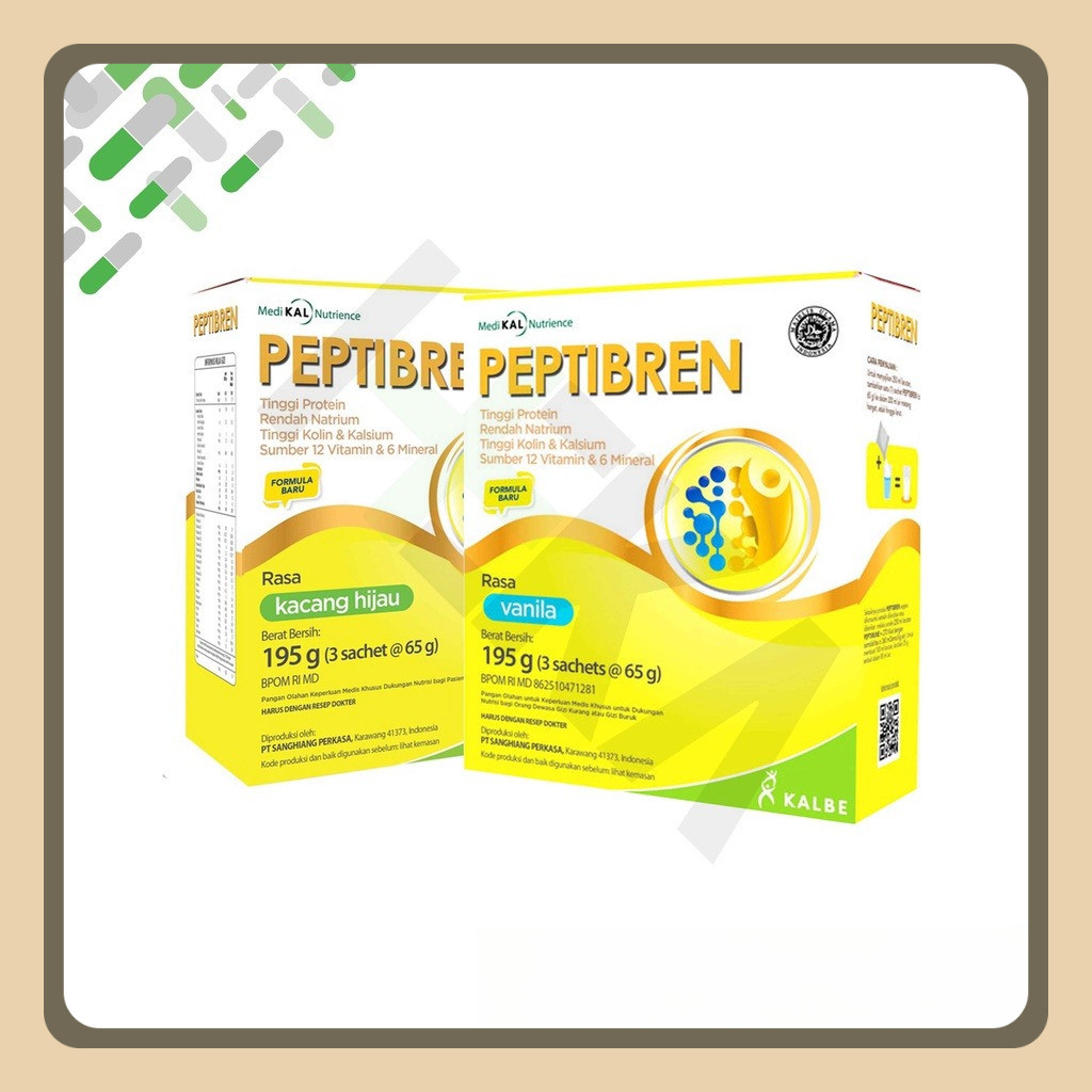 

Peptibren Vanila/Kacang Hijau 195 gram - Pasien Stroke dan Mencegah Pikun (SEMARANG)