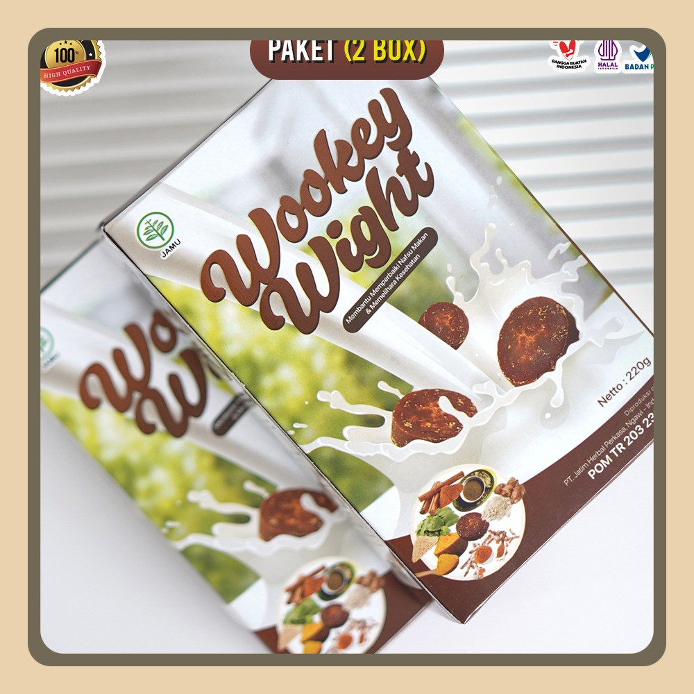 

Wookey Weight - Susu Penambah Berat Badan Paket Isi 2 Box