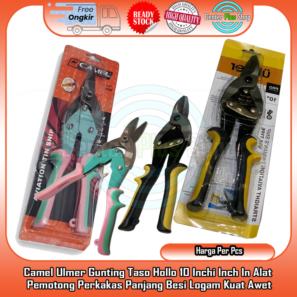 

Camel Ulmer Gunting Taso Hollo 10 Inchi Perkakas Potong Besi Plat Baja Gagang Karet Pegangan Nyaman Alat Proyek Industri Presisi Konstruksi Pemotongan Manual Tahan Lama Peralatan Bengkel Presisi Pemakaian Kuat XRFA Fungsional Komponen Logam