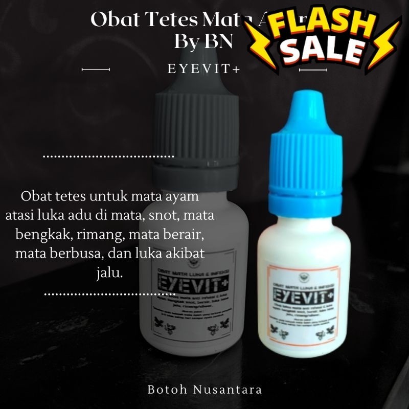 Doping Ayam Adu Sangar Obat Tetes Luka Berair Bengak Berbusa Setelah Kena Jalu EYEVIT+