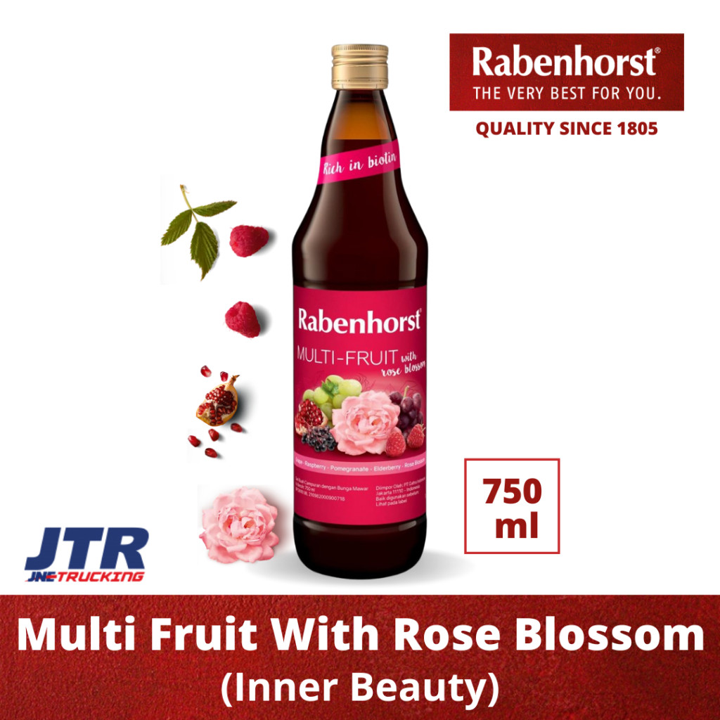 

Rabenhorst Multi Fruit with Rose Blossom (Inner Beauty with Biotin) Juice - Khusus Kargo