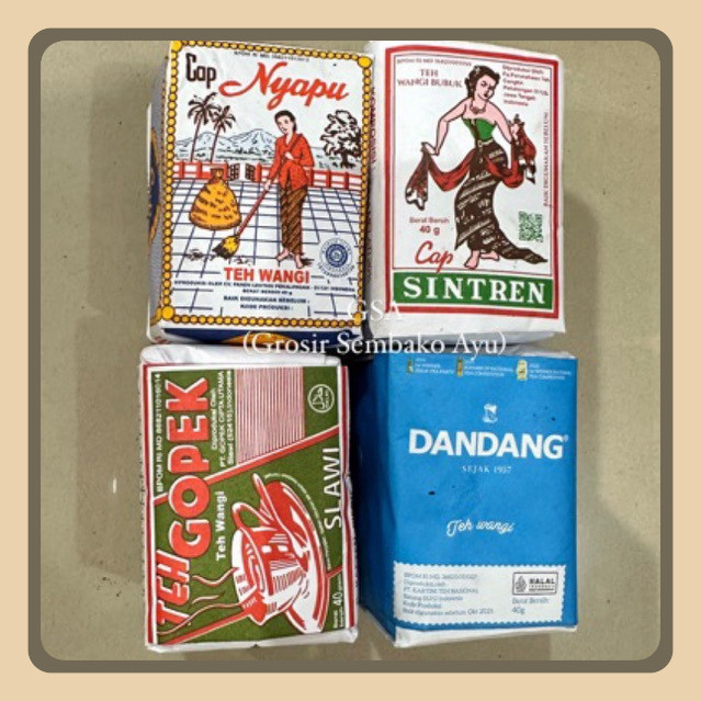 

Teh Racikan 4 Macam (Dandang Biru, Sintren, Gopek, Nyapu)