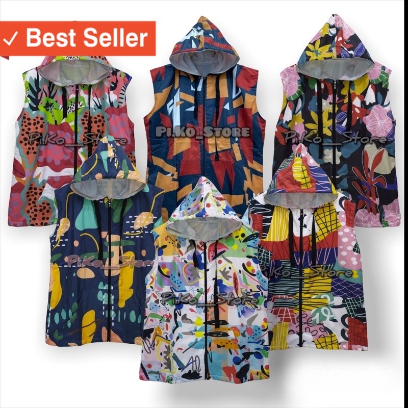 Vest Wanita Murah Kekinian / ROMPI PARASUT WANITA / ROMPI PARASUT PRINTING / ROMPI SEPEDA WANITA