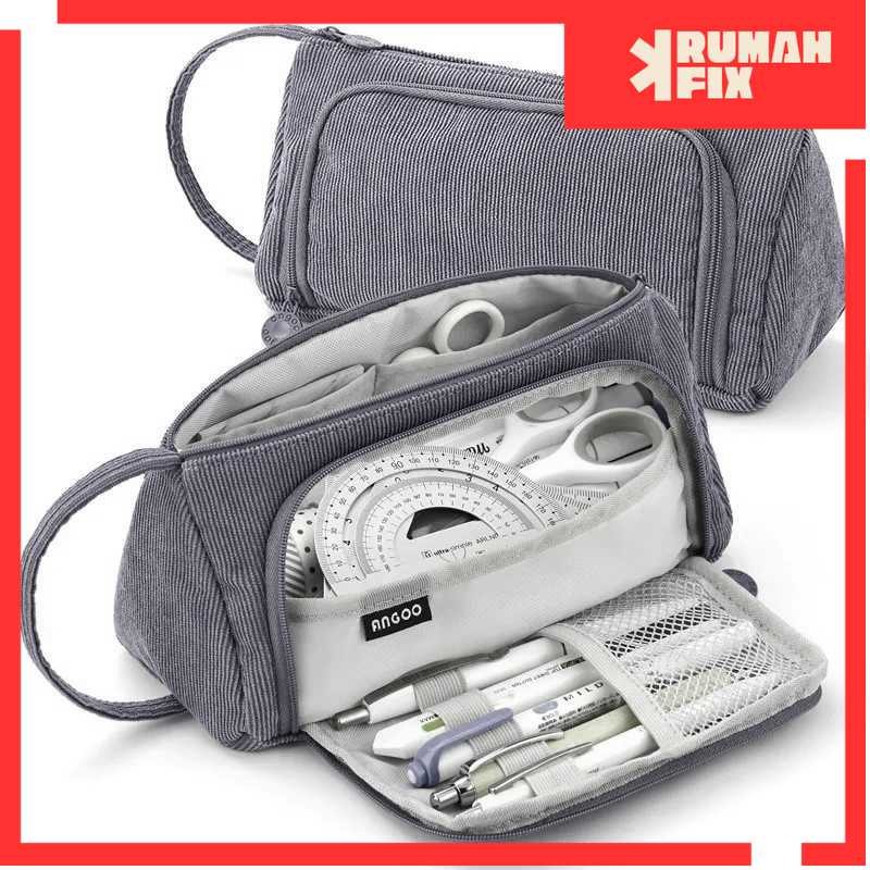 

Tempat Pensil Pouch Multi Layer Organizer Stationery