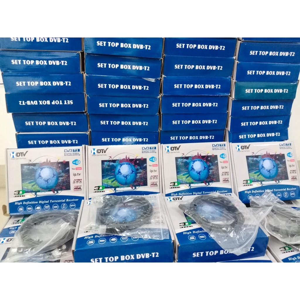STB DVB T2/ Set Top Box Receiver DVB-T2 Alat Menangkap Siaran Digital murah